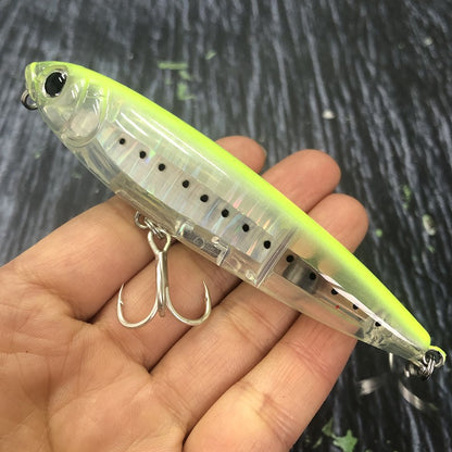 17g Surface Pencil Fishing Lures Walk the Dog Floating Wobbler Laser Artificial Bait for Trout Bass Seawater Swimbait Supplies