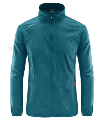 Men's Summer Skin Quick Dry Hiking Jacket Waterproof Sun UV Protection Coats Men Outdoor Sports Fishing Camping Running Jacket