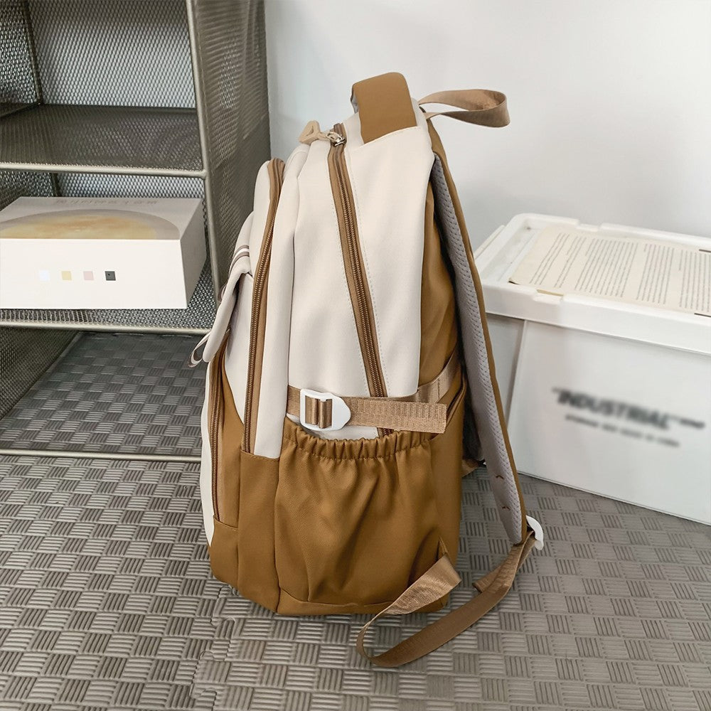 Mochila de Computador Original, Grossa e de Grande Capacidade, Estilo Universitário, Adequada para Estudantes Universitários em Deslocamento, Mochila Portátil para Atividades ao Ar Livre
