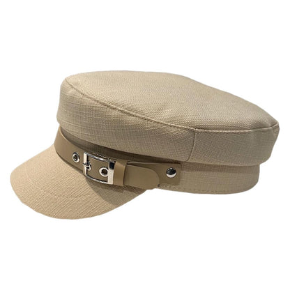 Octagonal Hat women's Flat Topped Duckbill Hat Show  Face Little Bailey Newsboy Hat Navy Hat Autumn Winter Chapeus 4m761