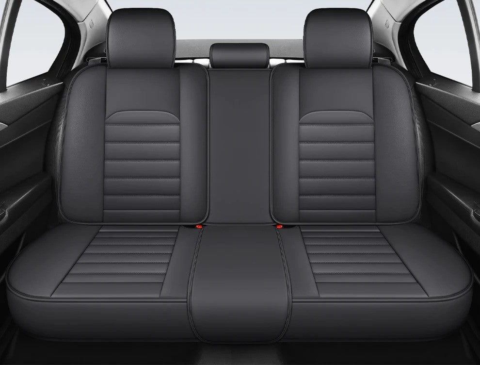Capas de Couro Ultra Confortáveis e Duráveis para Bancos de Carro – Artesanato Premium, Todas as Estações, Ajuste Universal para a Maioria dos Veículos