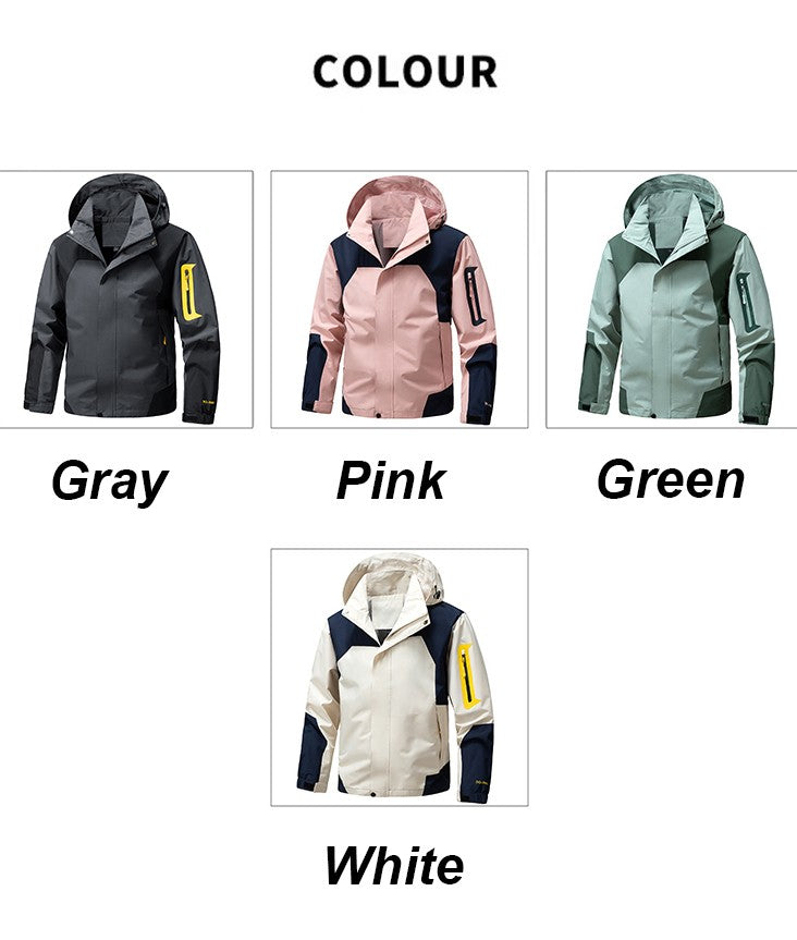 CHRLCK Unisex Waterproof Running Jackets Windproof Windbreakers Spring Autumn Women Hiking Camping Fishing Trekking Coats