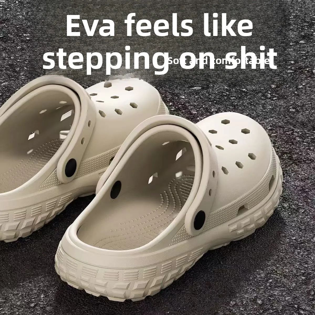 Slippers with holes, men's shoes, 2025 new model, medical nurse EVA anti slip and anti odor outer wear, women's beach sandals