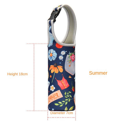 Baby Bottle Cover Portable Water Bottle Case Sleeve Sports Insulation Water Bottle Covers Pouch With Strap Holder Bottle Bag