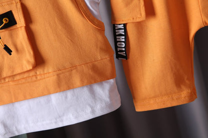 New Summer Infant Boys Clothing Children Casual T-Shirt Shorts 2Pcs/Set Toddler Baby Girl Clothes Sports Costume Kids Tracksuits