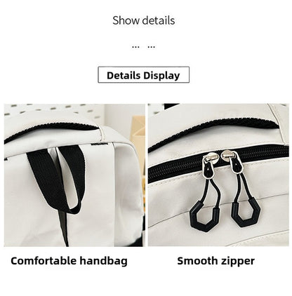 Mochila Escolar Estilo Japonês Bolsa Pequena para Boneca Grande Capacidade para Estudantes do Ensino Médio e Fundamental Masculino e Feminino Jovem Casual