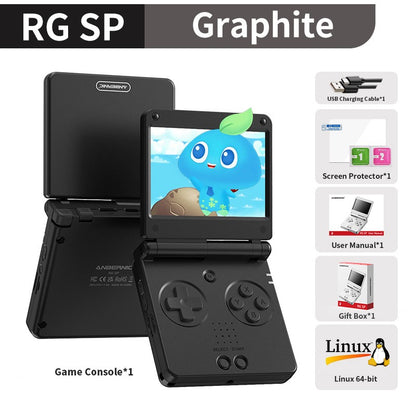 Anbernic RGSP Flip Retro Handheld Game Console Linux 64-bit 3300mAh Portable Gaming Player Supports Wifi RixelHK Streaming RG SP