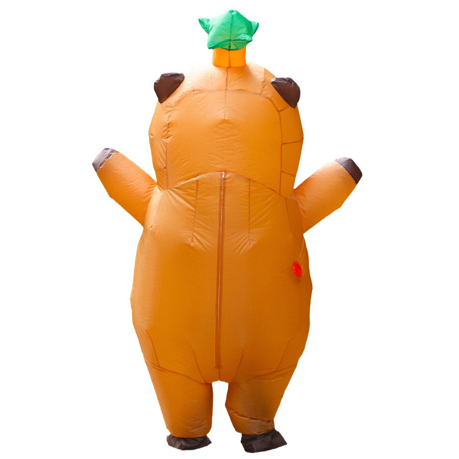 Cartoon Capybara Inflatable Costume - Cuddly Guinea Pig Inflatable Outfit for Adult Halloween Cosplay Parties Performance