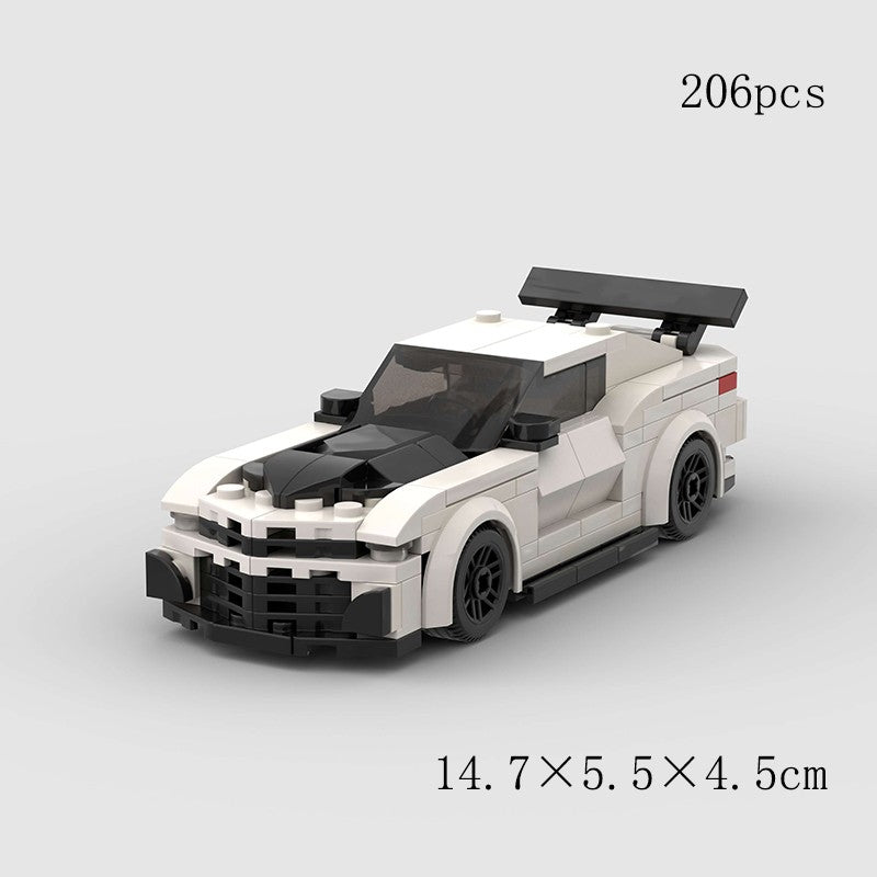 MOC Speed Sports Super Carro de Corrida Blocos de Montar DIY Tijolos Cidade Rally Técnico Grande Veículo de Corrida Presente de Natal Brinquedo