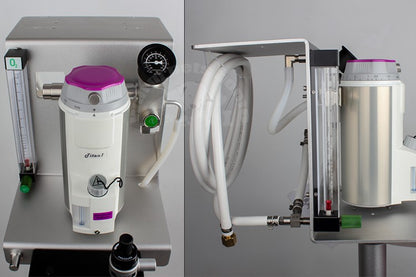 Máquina de Anestesia Veterinária para Animais Cães Gatos Equipamento de Anestesia Veterinária com Carrinho