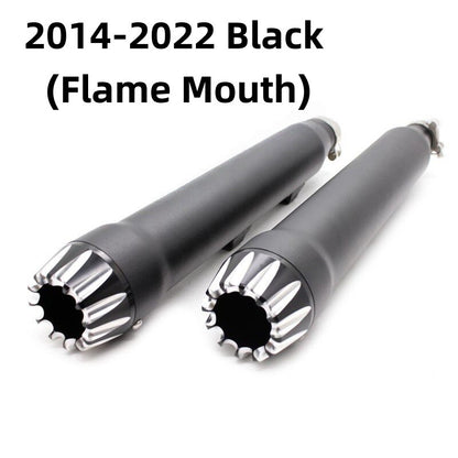 For Harley-Davidson XL883N/1200/X48 2014-2022 model, modification accessories - Snake exhaust pipe with deep-toned tail section