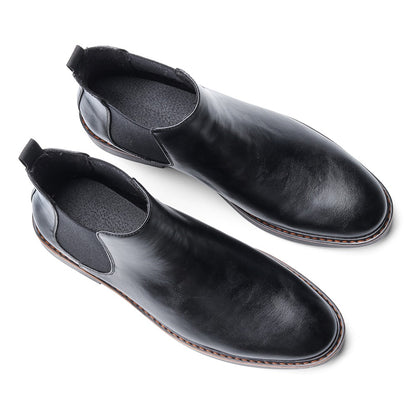 40~46 Botas Masculinas Chelsea Boots Marca Retrô Confortável Moda Masculina