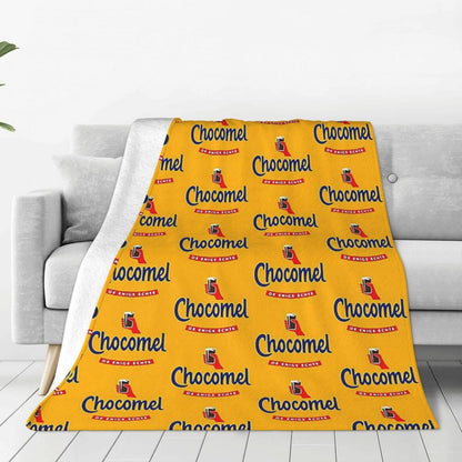 Chocomel Chocolademelk Nederland Blanket Fleece Sofa Throw Blanket Breathable for Couch Bedding Outdoor Throws Bedspread Quilt