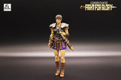 [Pré-Venda] XesRay Fight For Glory 1/12 Action Figure Combatants Wave 6 Cassia Berenice Medocus o Trácio Modelo de Anime Para Presente