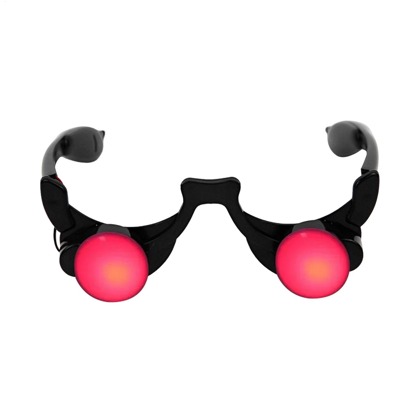 Light Up LED Eyewearing Halloween Glow Glasses Scary Red Glowing Eyes LED Glasses Festive Halloween LED Glowing Eyeglasses
