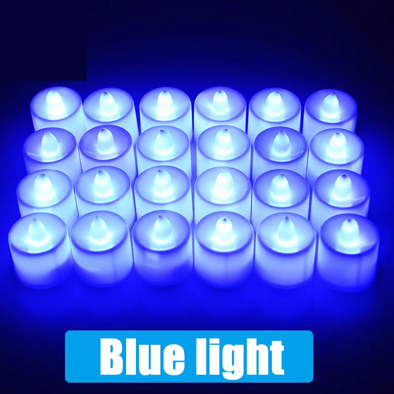 1/48PCS  LED Candle Battery-Power Tealight Flameless Fake Candle Light Christmas Wedding Birthday Wedding Romantic Decor Lamp