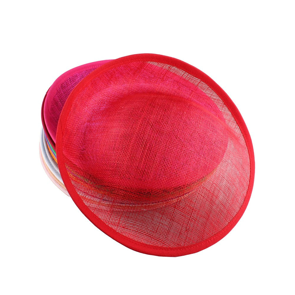 Base de casamento em sinamay de 25 cm, elegante fascinator de casamento para mulheres, acessórios de cabelo DIY, touca de noiva para chapéu de festa