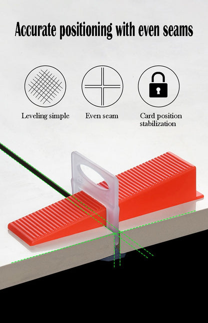 100 Peças de Niveladores de Cerâmica Espaçadores Clipe Kit para Assentamento de Revestimento de Chão e Parede Ferramentas de Construção