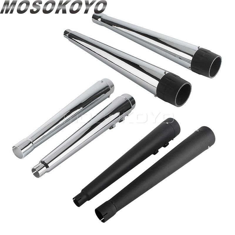 Motorcycle Tappered Slip-On Exhaust Pipe For Harley Touring Street Road Electra Glide Road King FLHR FLHX FLTRX FLHTK 2017-2023