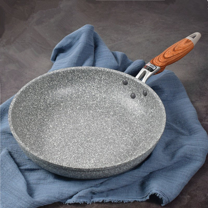 Panela Wok de Pedra Durável Antiaderente Cerâmica para Fritar Panela de Indução Frigideira para Bife Fogão a Gás Ferramenta Utensílio de Cozinha para Conjunto
