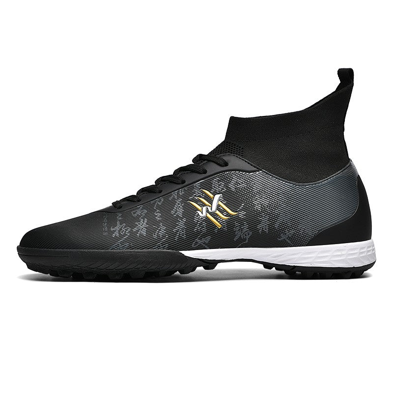 New Soccer Boots Men Football Shoes Cleats Professional Soccer Shoe High-Tops Non-Slip Spikes for Big Boys Wide Training Sneaker