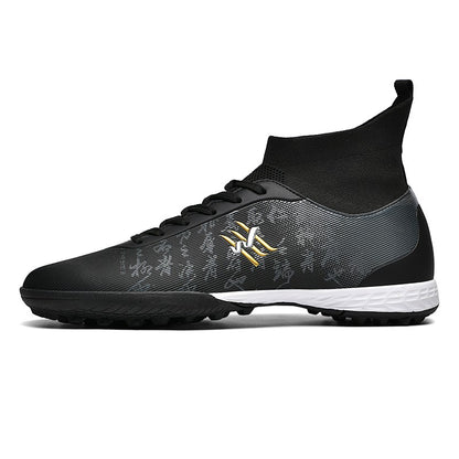 New Soccer Boots Men Football Shoes Cleats Professional Soccer Shoe High-Tops Non-Slip Spikes for Big Boys Wide Training Sneaker