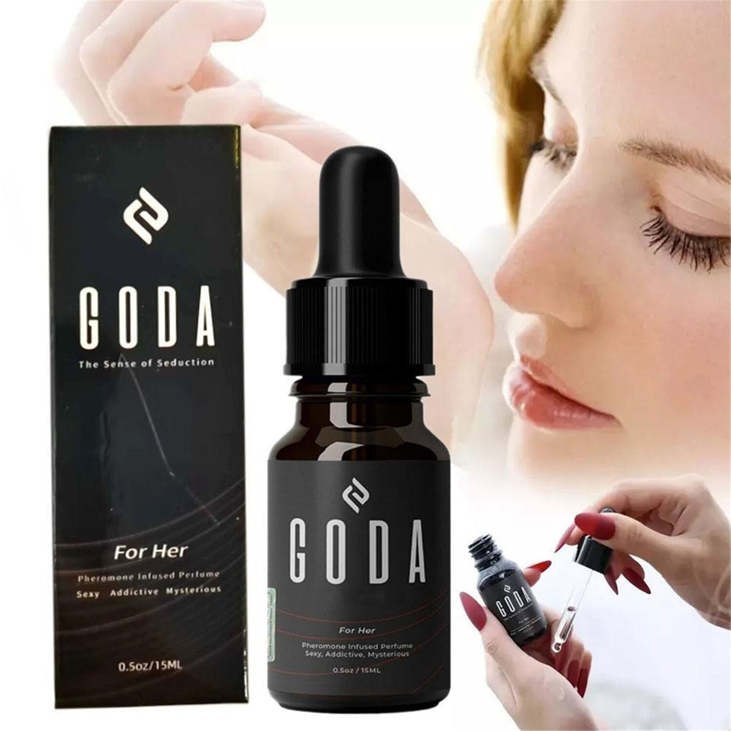 1~3PCS 15ml GODA For Her Pheromone Perfume for Women Long-Lasting Jasmine & Rose