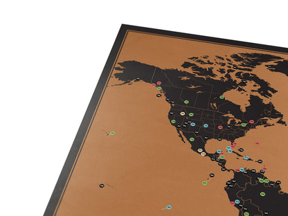 International Erase Scratch Maps - Explore Adventure Maps 58X83 CM - Deluxe Scratch Off Maps Travel Poster Room Office Decor