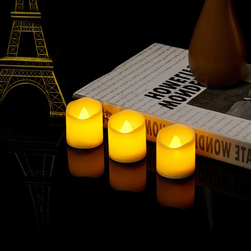 Flameless LED Candle Lights Creative Wishing Led Tea Lamp Warm White Halloween Wedding Christmas Decoration Candle Light