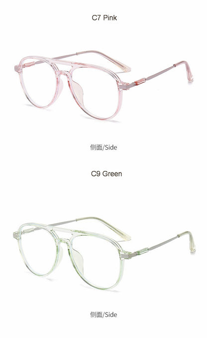 Transparent Frame Reading Glasses For Women Anti Blue Light Aviation Presbyopic Glasses For Men Polit Eyeglasses +1.00~+4.00