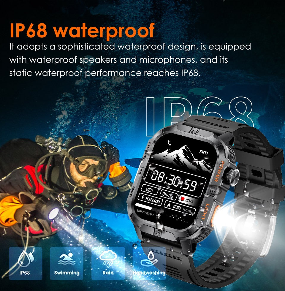 2026New Military Grade GPS Smart Watch Men Built in GPS Compass Altimeter Barometer 3ATM Waterproof 540mAh Sports Bracelet Men