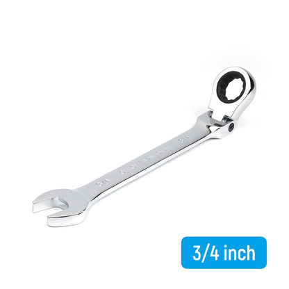 Jogo de chaves de catraca de tamanho imperial de 1/4 a 15/16 polegadas, de 1 peça, com cabeça flexível universal, ferramentas manuais para reparo de carros