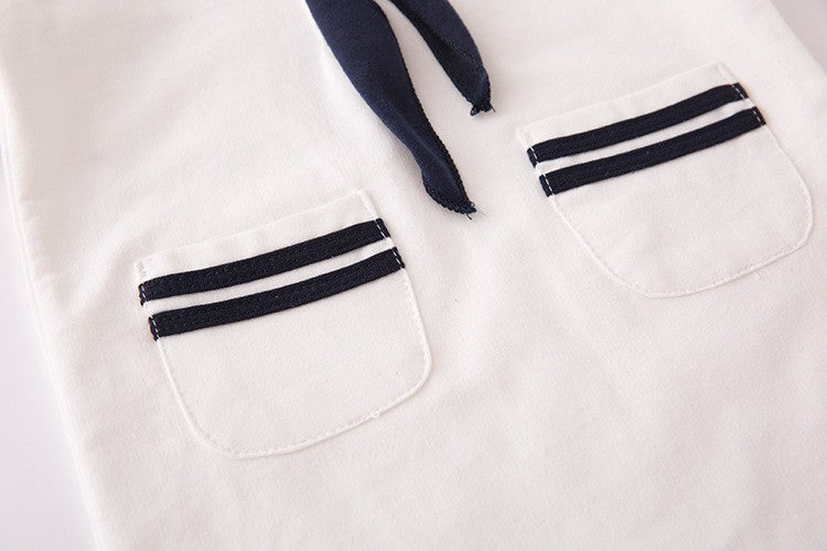Halloween Children Rompers Captain Cosplay Costume Baby Sets Lapel Fashion Uniform Long Sleeve Stage Performance Clothes