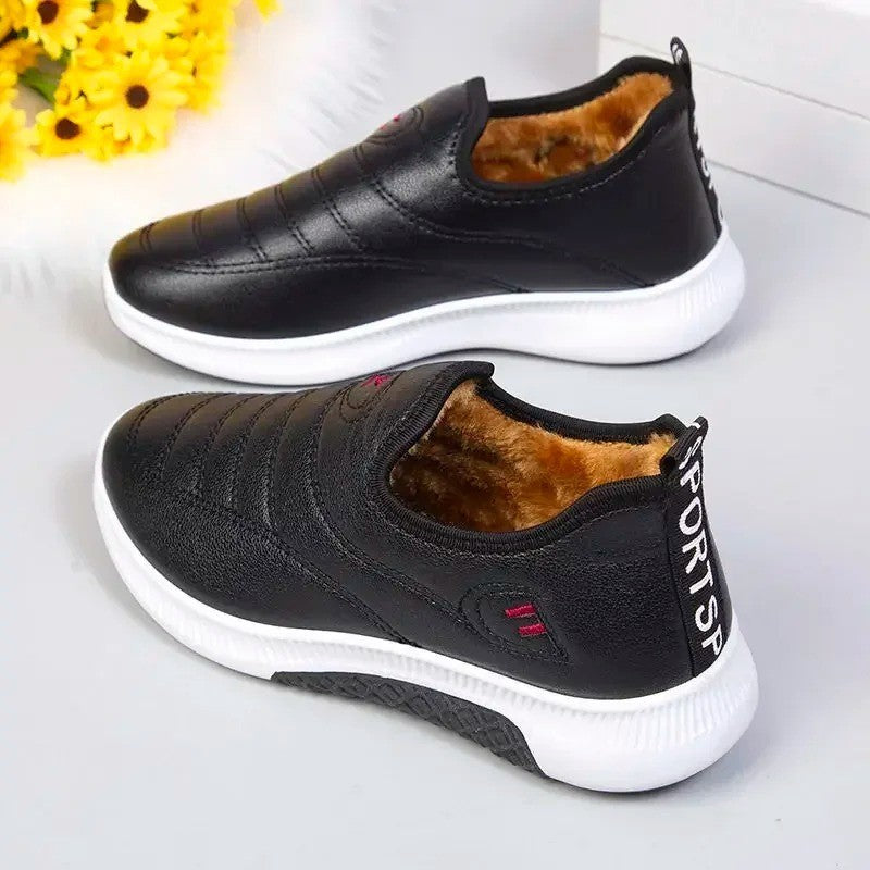 Strawberry Cute Shoes Women Boots Shoes Winter Boots Snow Booties Black Platform Shoes Ankle Boots Plush Warm Botas