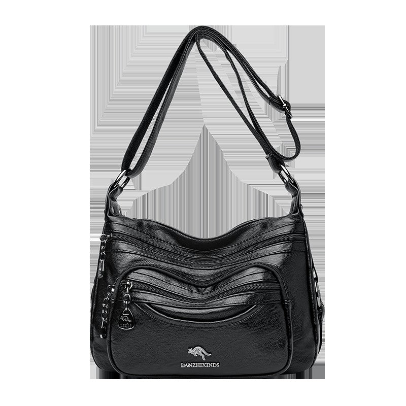 Top Quality Pu Leather Female Crossbody Multiple Pockets Bag Elegant Shoulder Bags for Women Casual Purses and Handbags Sac 2026