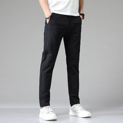 5 Colors Spring Summer Ultra-thin Men's Stretch Slim Straight Casual Pants High Quality Fashion Breathable Golf Sports Trousers