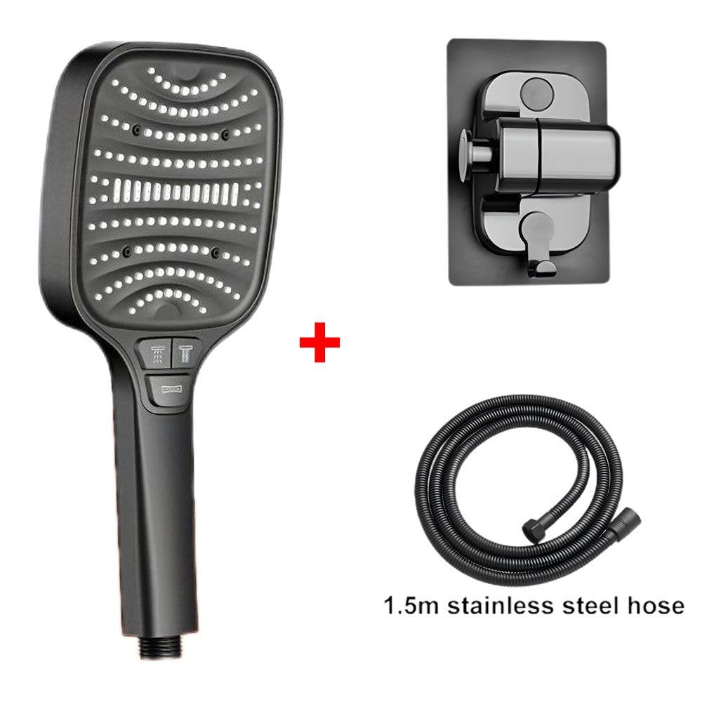 Chuveiro Turbo Pressurizado com 8 Modos, Painel Grande de 12cm, Chuveiro Econômico, Chuveiro com Filtro em ABS Reforçado à Prova de Explosão