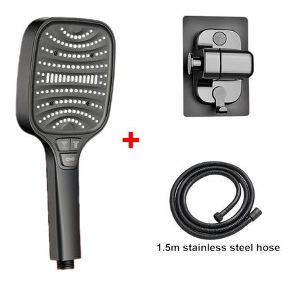 Chuveiro Turbo Pressurizado com 8 Modos, Painel Grande de 12cm, Chuveiro Econômico, Chuveiro com Filtro em ABS Reforçado à Prova de Explosão