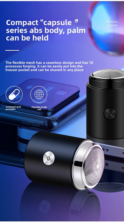 Men's shaver USB charging wireless stainless steel blade ultra long standby portable shaver waterproof travel shaver