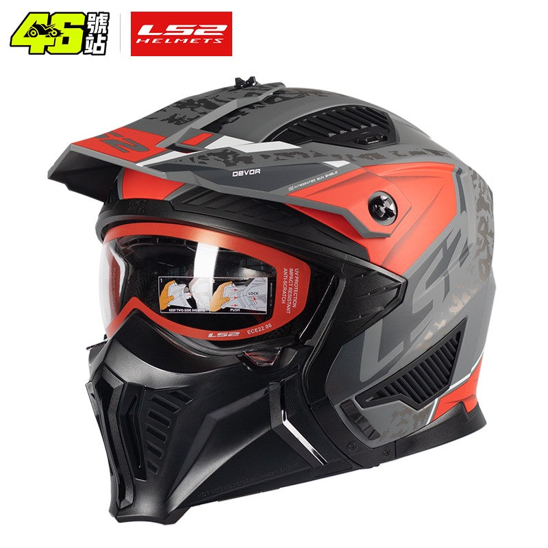 LS2 OF606 Drifter Unissex Capacete Aberto Combinado Moto Motocross Masculino Feminino Capacete de Equitação da Moda ECE R22.06