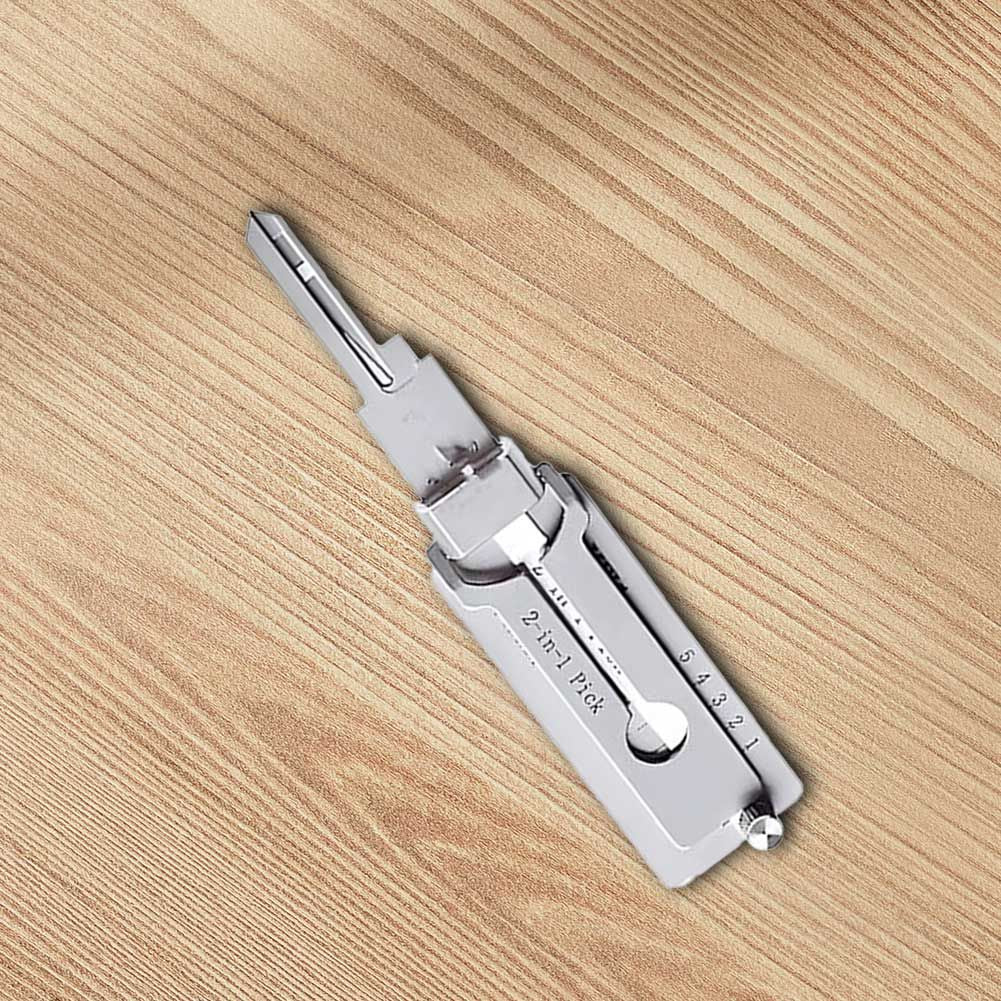 SS001 Decodificador de Chaves em Aço Inoxidável 2 em 1 Kit de Pinos e Alavancas de Precisão Decodificador de Fechaduras Kit de O-rings Ferramentas Manuais para Manutenção e Reparo
