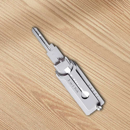 SS001 Decodificador de Chaves em Aço Inoxidável 2 em 1 Kit de Pinos e Alavancas de Precisão Decodificador de Fechaduras Kit de O-rings Ferramentas Manuais para Manutenção e Reparo