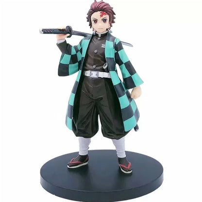 Demon Slayer Kimetsu no Yaiba Bonecos de Ação Kamado Tanjirou Kamado Nezuko Anime Figma Dragão Efeito Brinquedo Modelo PVC Boneca Juguetes