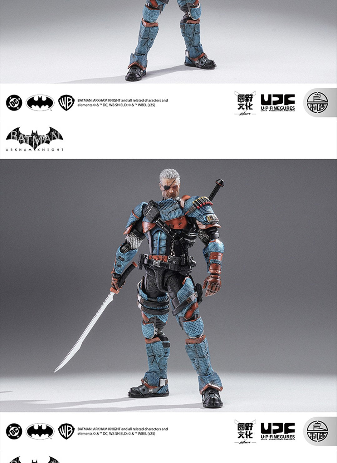 Em estoque Lpzz Dc002 Deathstroke Arkham Knight Batman Boneco de Ação Brinquedo Colecionável de Presente