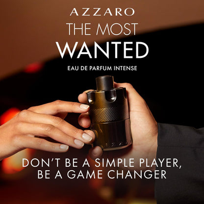 Azzaro The Most Wanted Eau De Parfum Intense 100ml – Perfume Unissex Amadeirado Âmbar Especiado – Presente de Natal