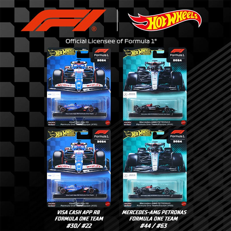 Original Hot Wheels Car Gold Label F1 Racing Model VISA Sauber Williams Fleet HRV11 1/64  Alloy Miniature Die-casting VehicleCar