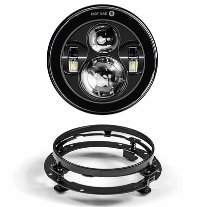 Farol de LED de 7 polegadas + Faróis de Neblina de 4,5 polegadas Suporte de Montagem de 7" Peças para Harley Touring Electra Glide Road King Street Glide