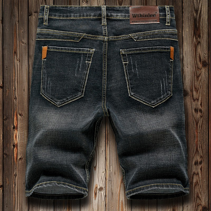 4 Model Classic Style Men's Slim Denim shorts Summer New Business Fashion Thin Stretch Short Casual Pants Male