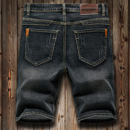 4 Model Classic Style Men's Slim Denim shorts Summer New Business Fashion Thin Stretch Short Casual Pants Male