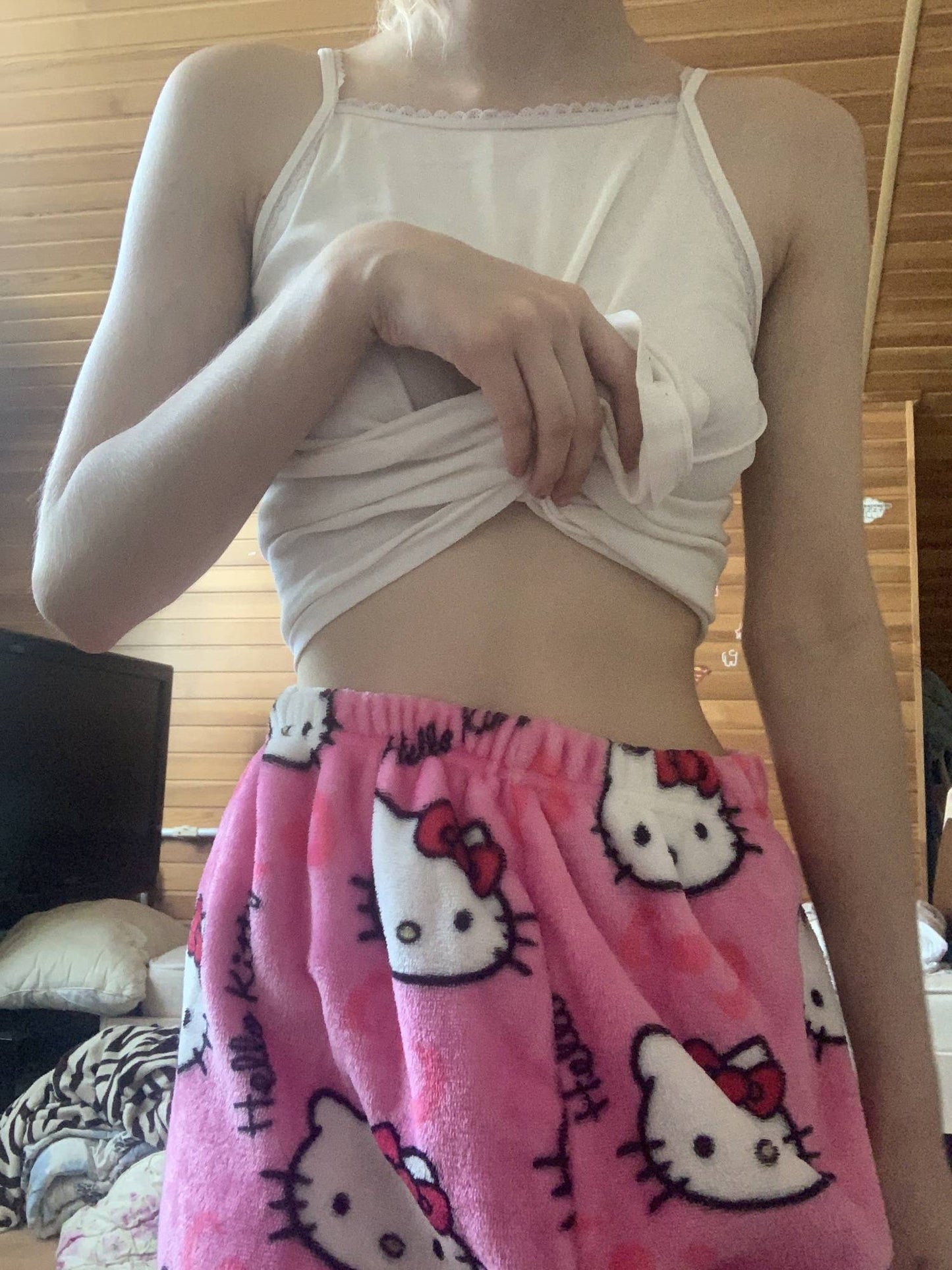 Calças de Pijama Hello Kitty Y2K Calças de Pijama Femininas Sanrio Anime Calças de Dormir para Casal de Desenho Animado Calças de Casa Roupa de Lazer para Casa